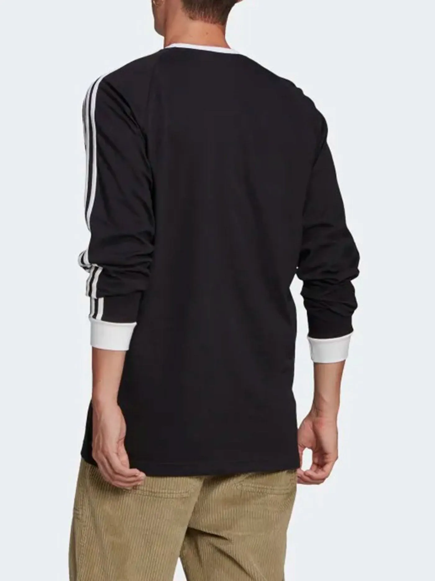 Adicolor 3 Stripes Long Sleeve Black T-Shirt