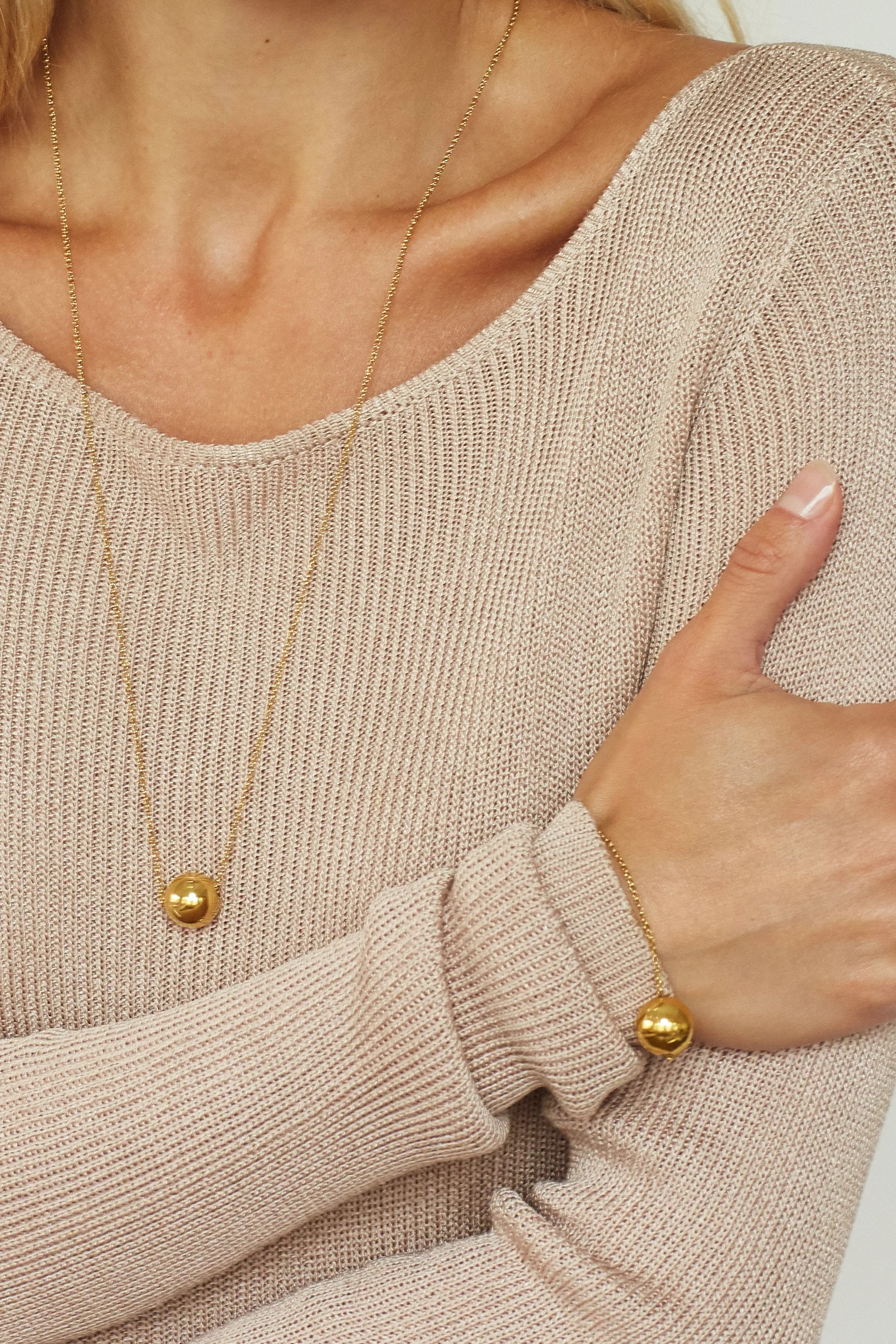 Adjustable Sphere Necklace
