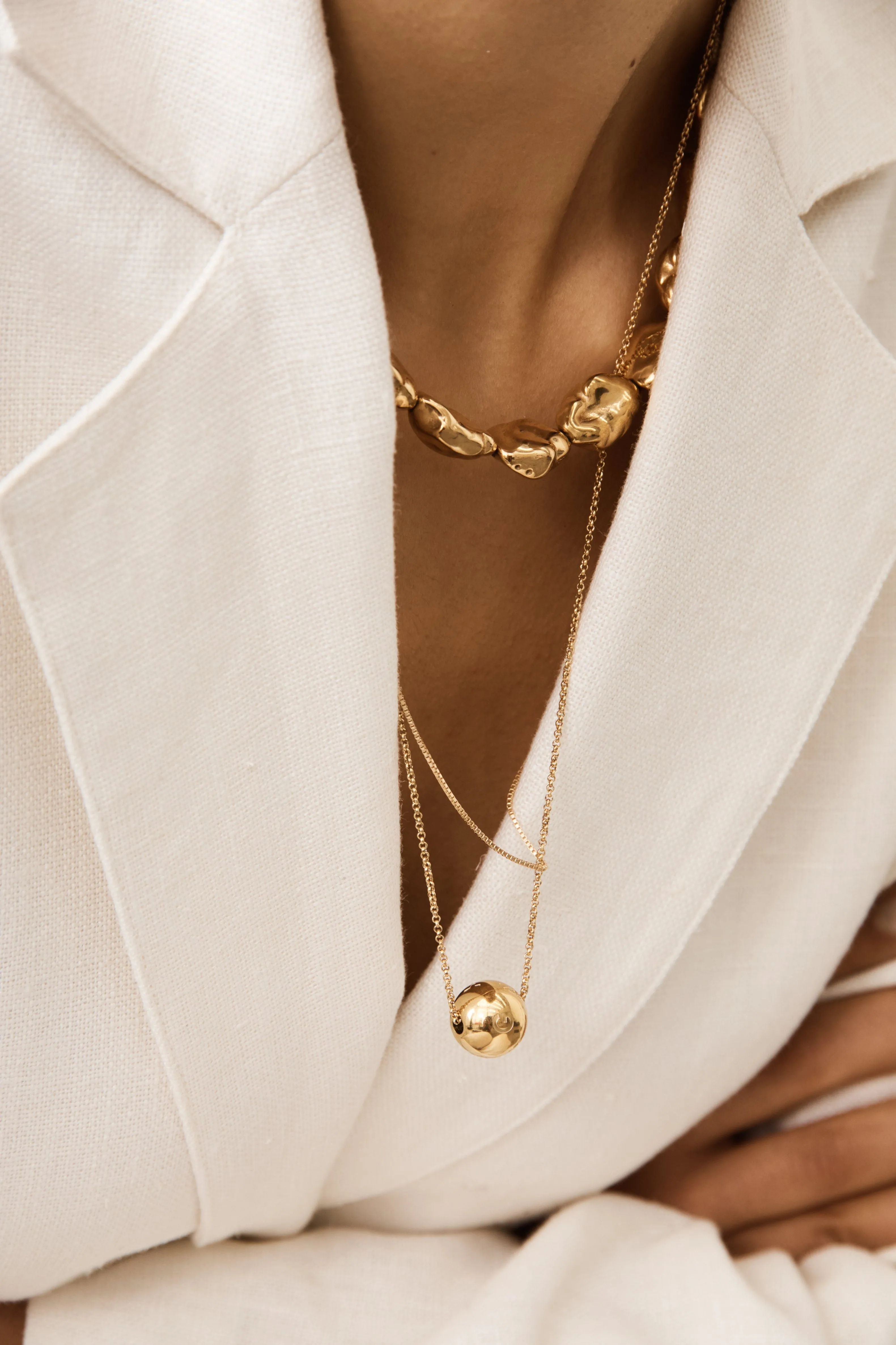 Adjustable Sphere Necklace
