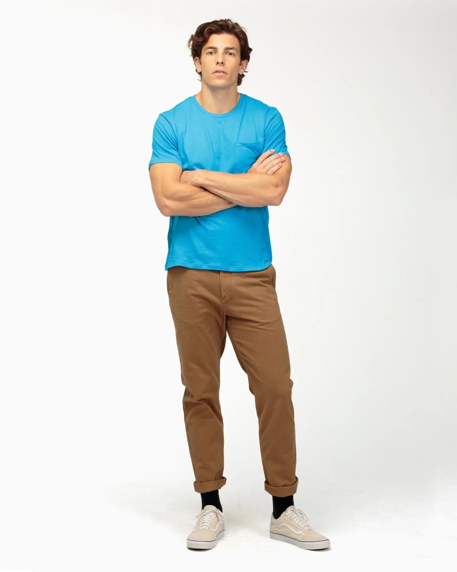 Crew Pocket Tee (Cobalt)