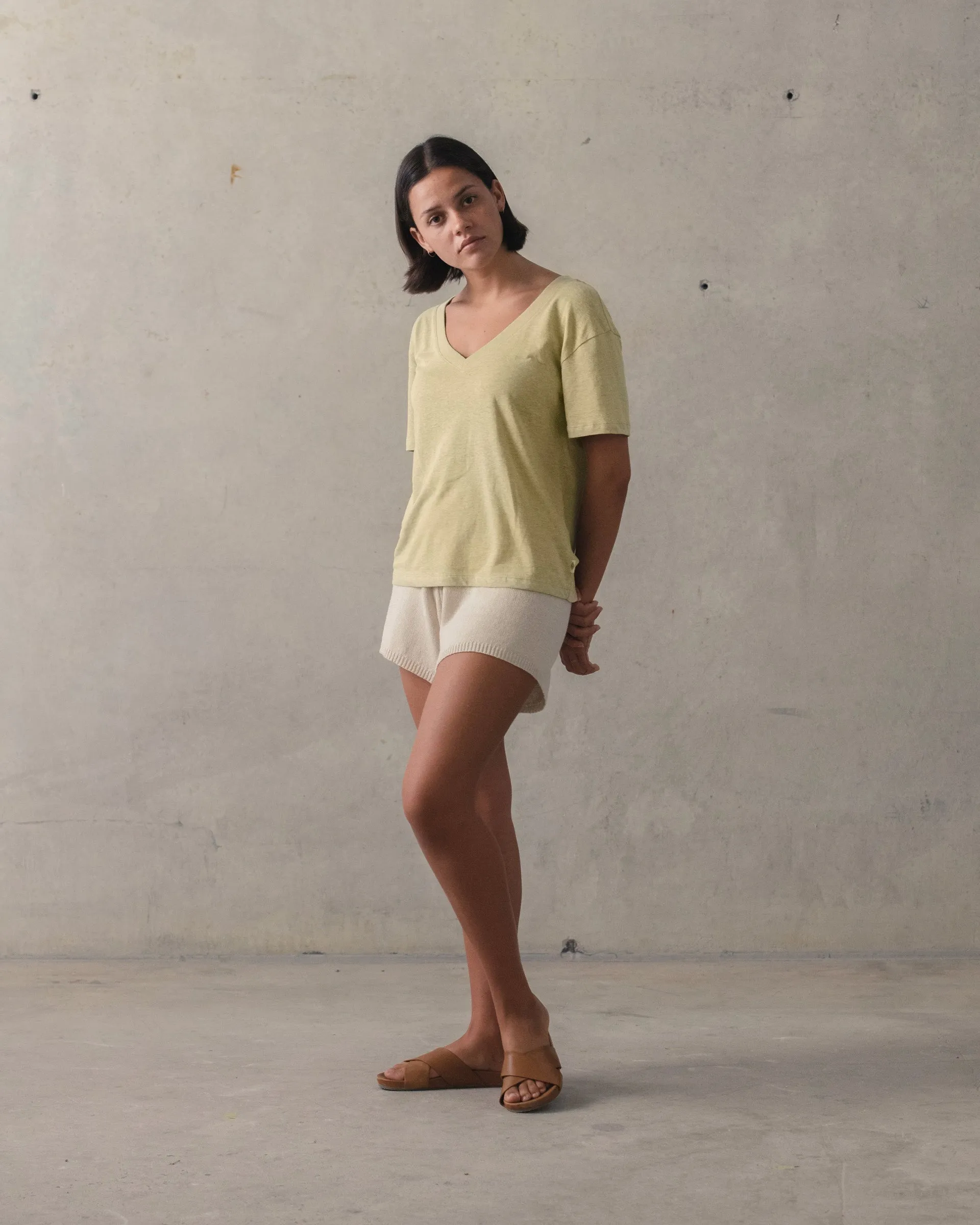 Deep V Hemp Tee