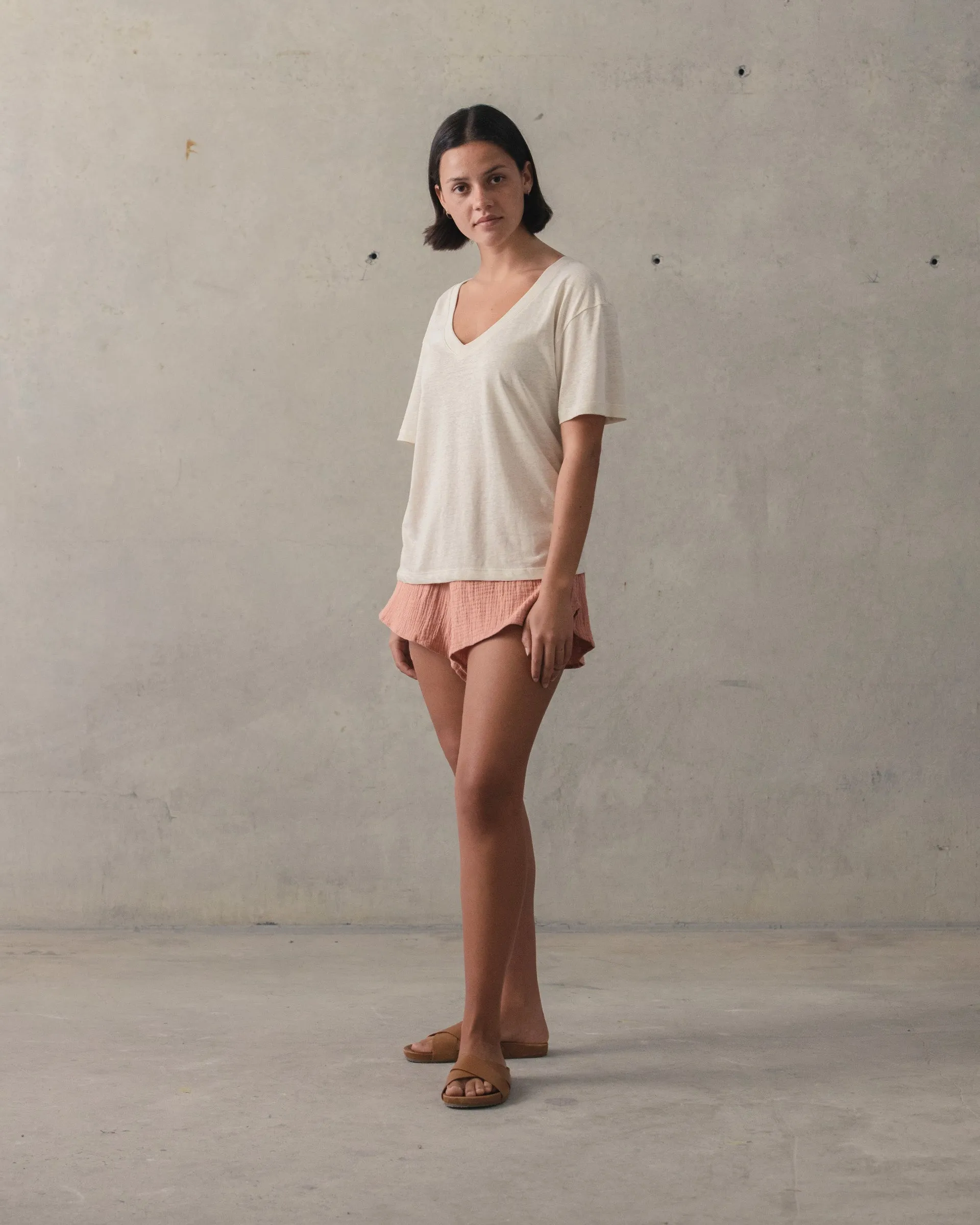 Deep V Hemp Tee