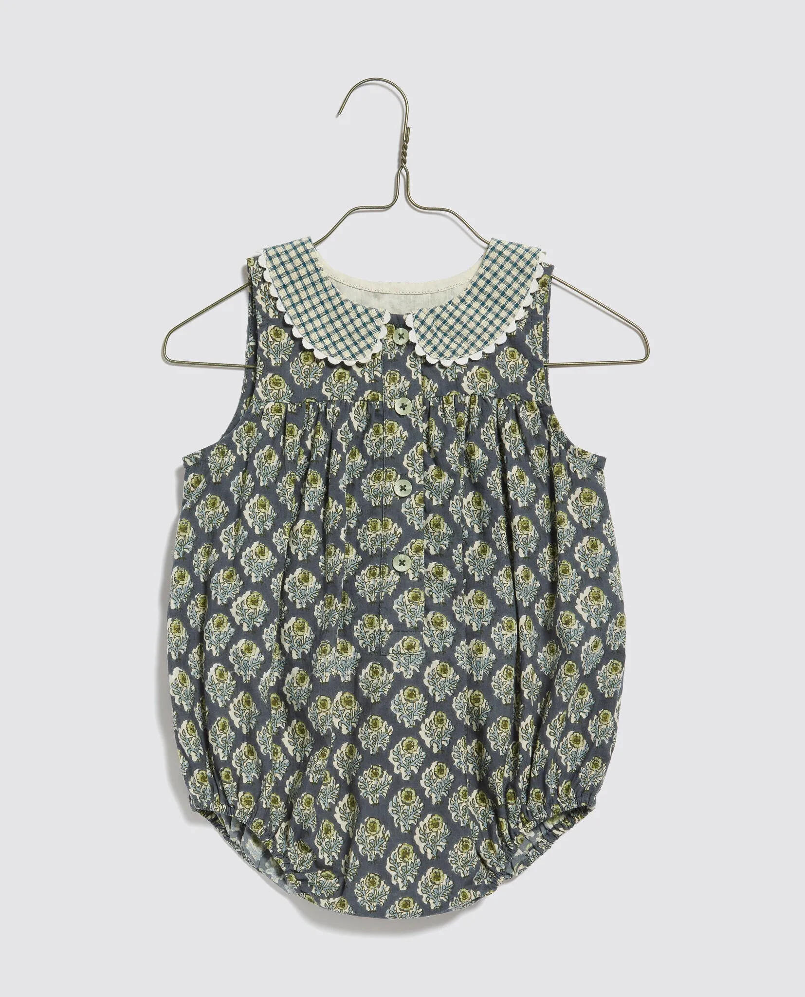 Iris Romper in Thistle Floral