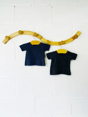 mini mioche Charcoal   Grey Tee Bundle, 0-3 months
