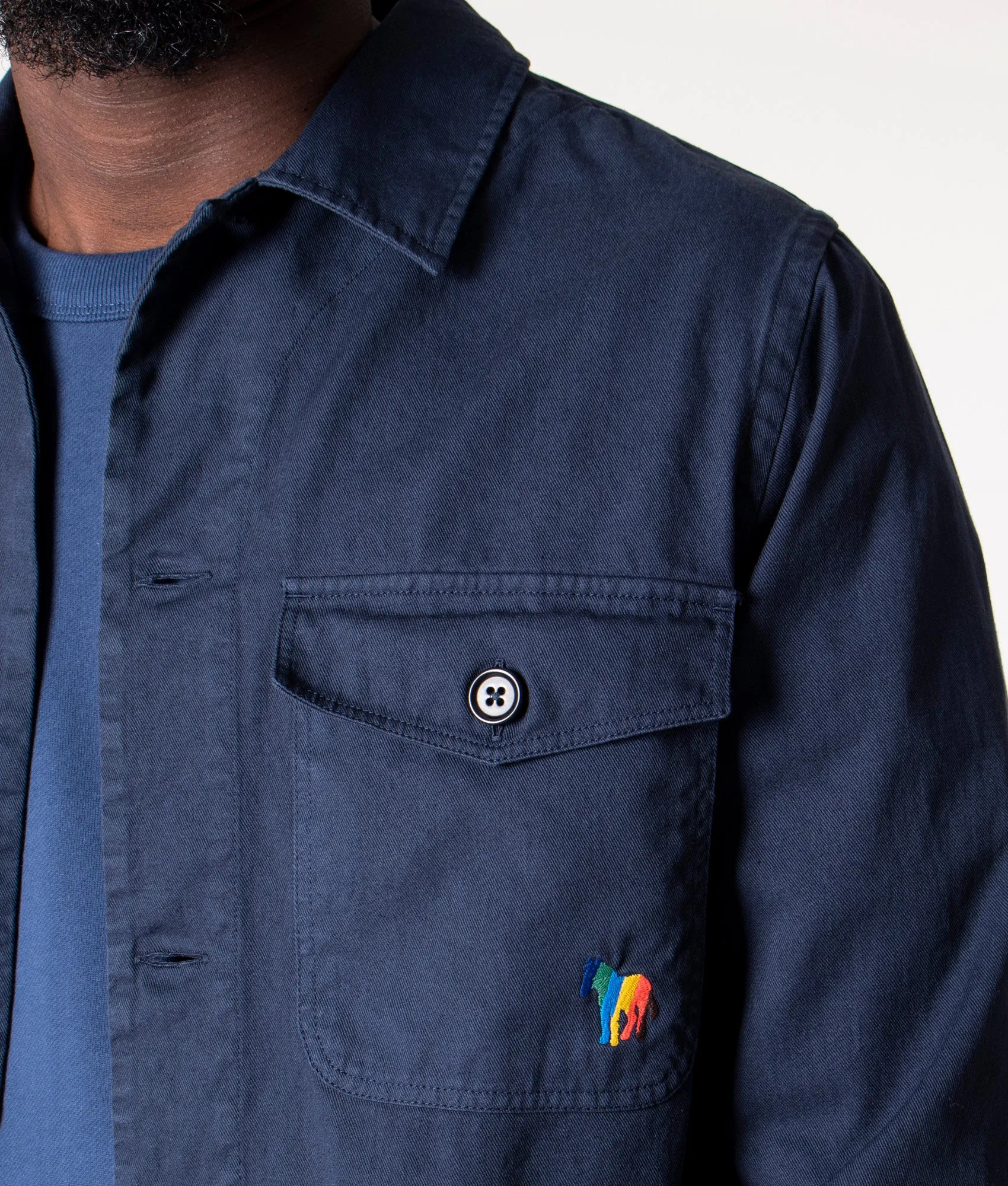 Relaxed Fit Zebra Overshirt