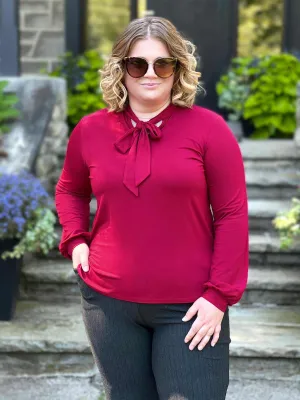 Rhoda tie neck blouse - FINAL SALE