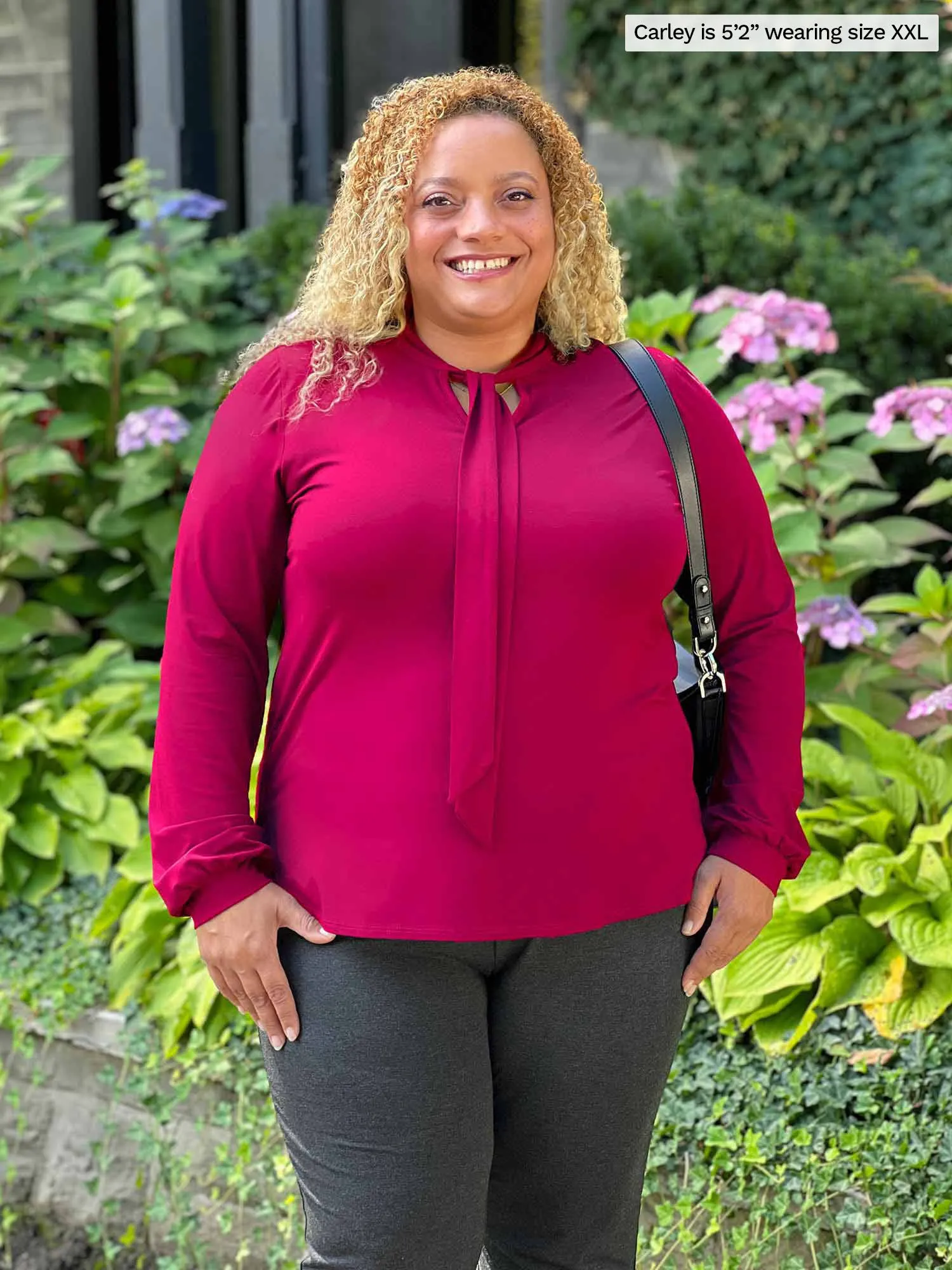 Rhoda tie neck blouse - FINAL SALE