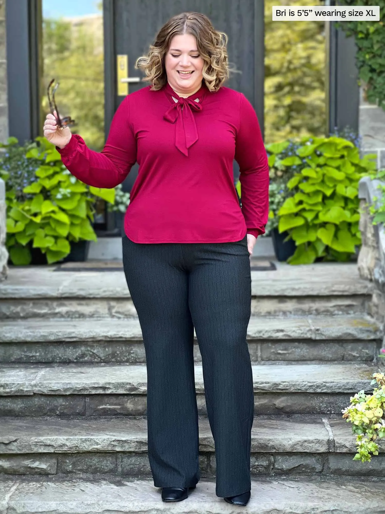 Rhoda tie neck blouse - FINAL SALE