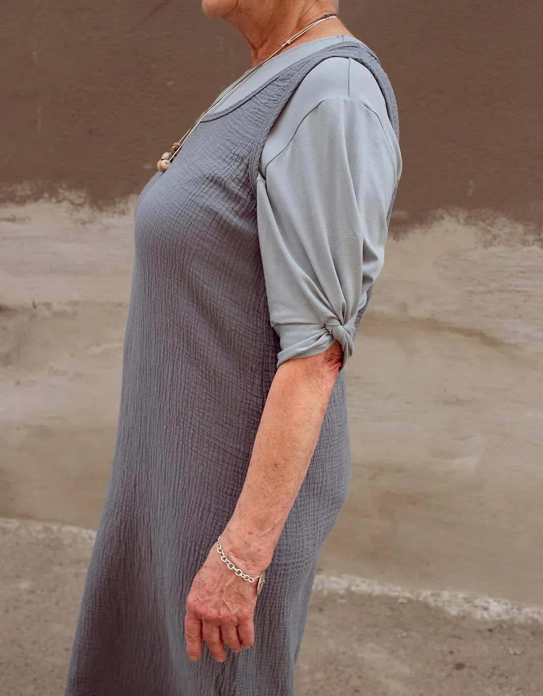Skimmia Top in Dove Blue