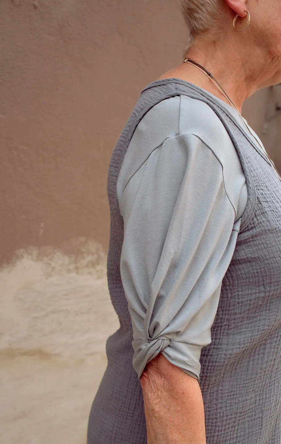 Skimmia Top in Dove Blue
