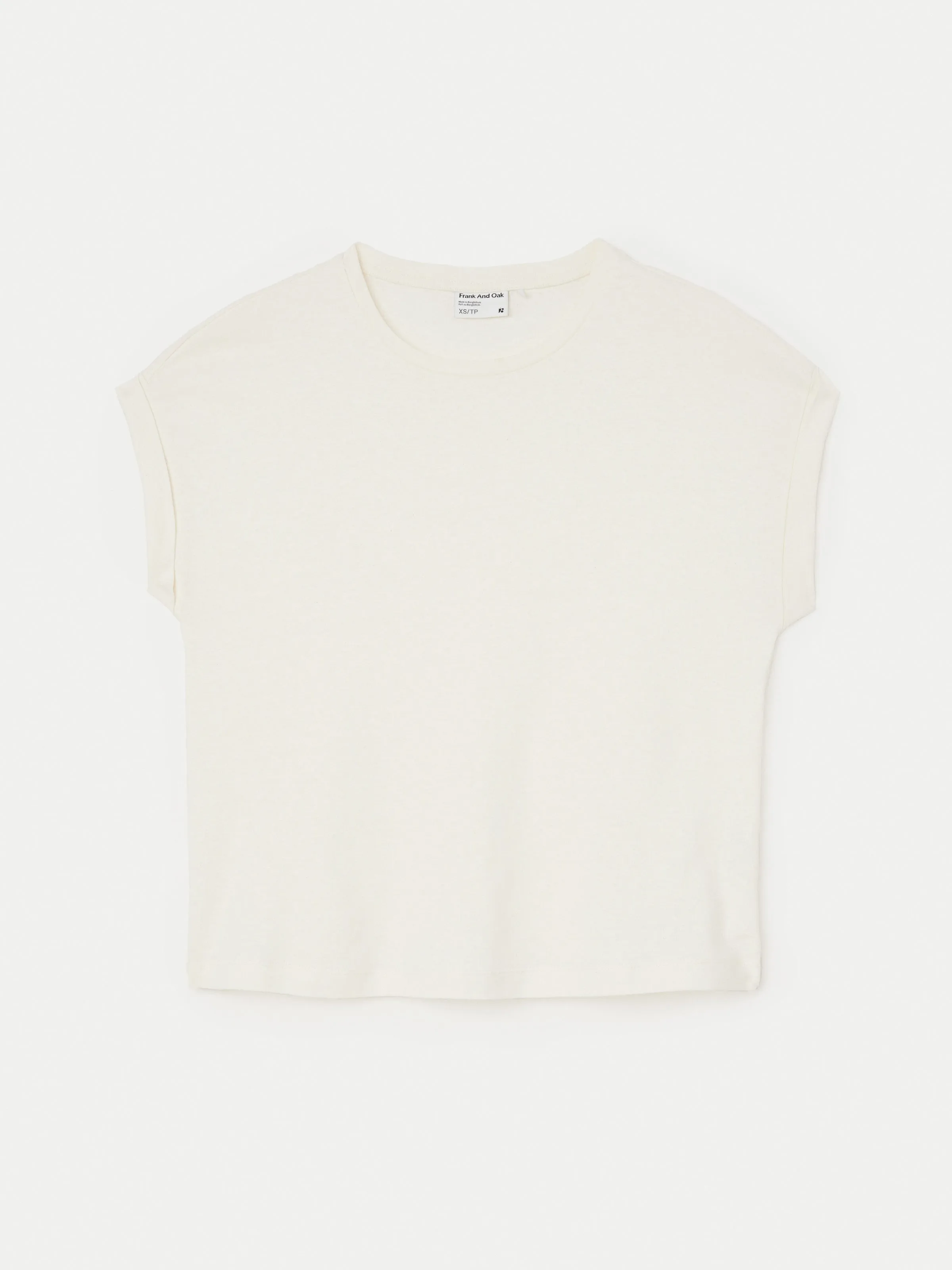 The Hemp Relaxed T-Shirt in Off White