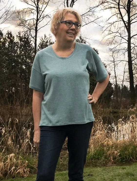 The T Shirt-Scoop Neck-Hemp Jersey-Classic Length