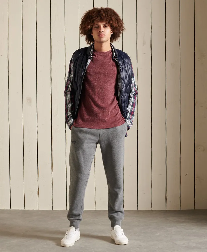 Vintage Logo Embroidered T-Shirt (Burgundy Heather)