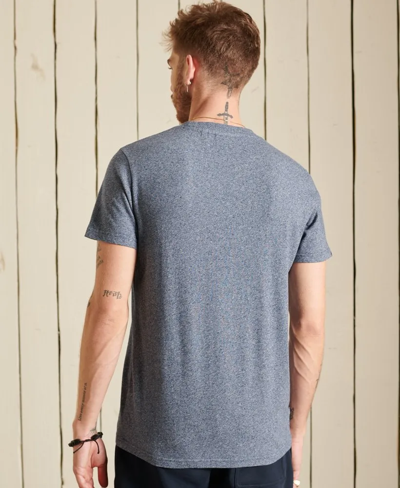 Vintage Logo Embroidered T-Shirt (Frosted Navy Grit)