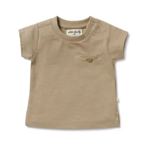 Wilson and Frenchy Organic Pocket Tee Driftwood