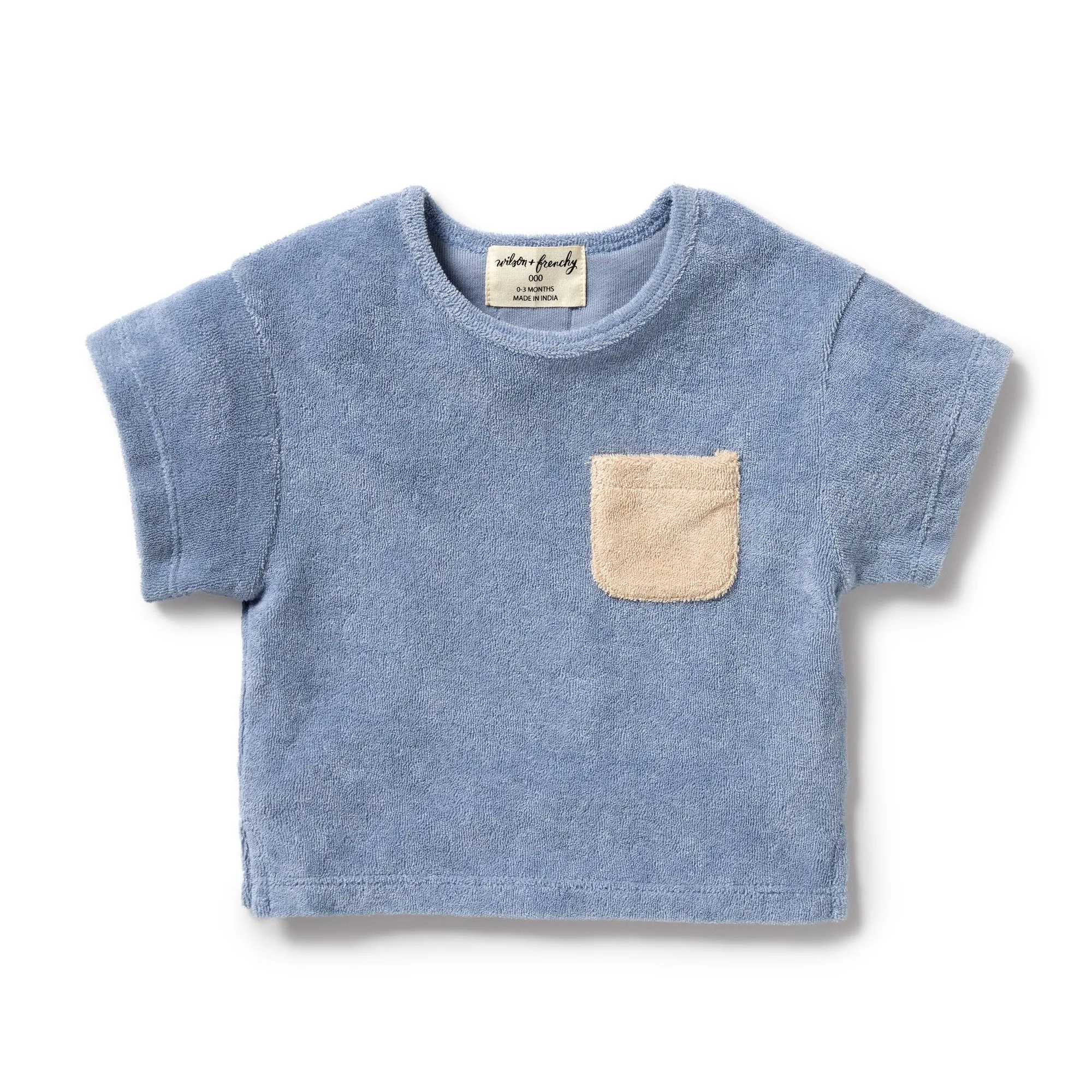 Wilson and Frenchy Organic Terry Tee Dusty Blue