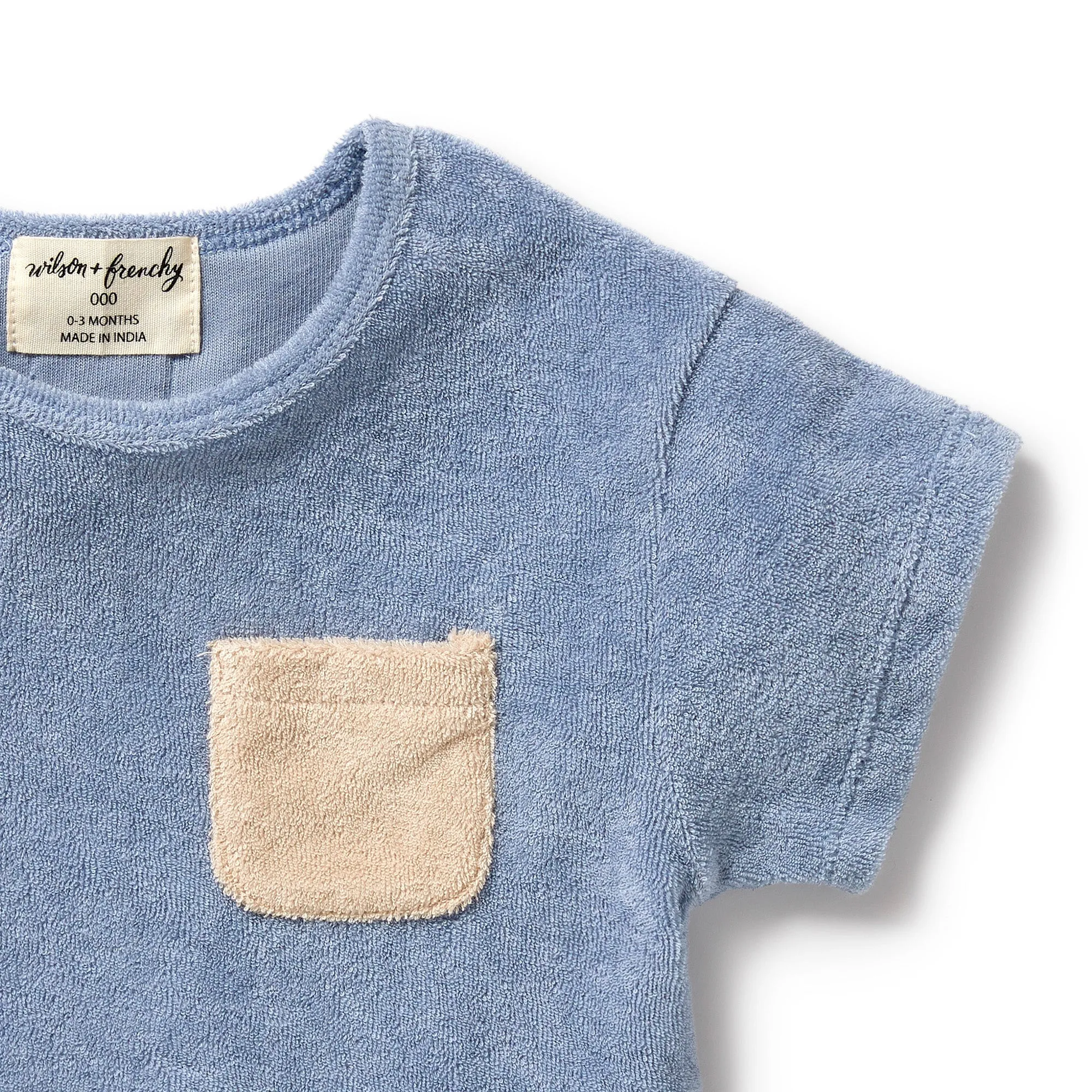 Wilson and Frenchy Organic Terry Tee Dusty Blue