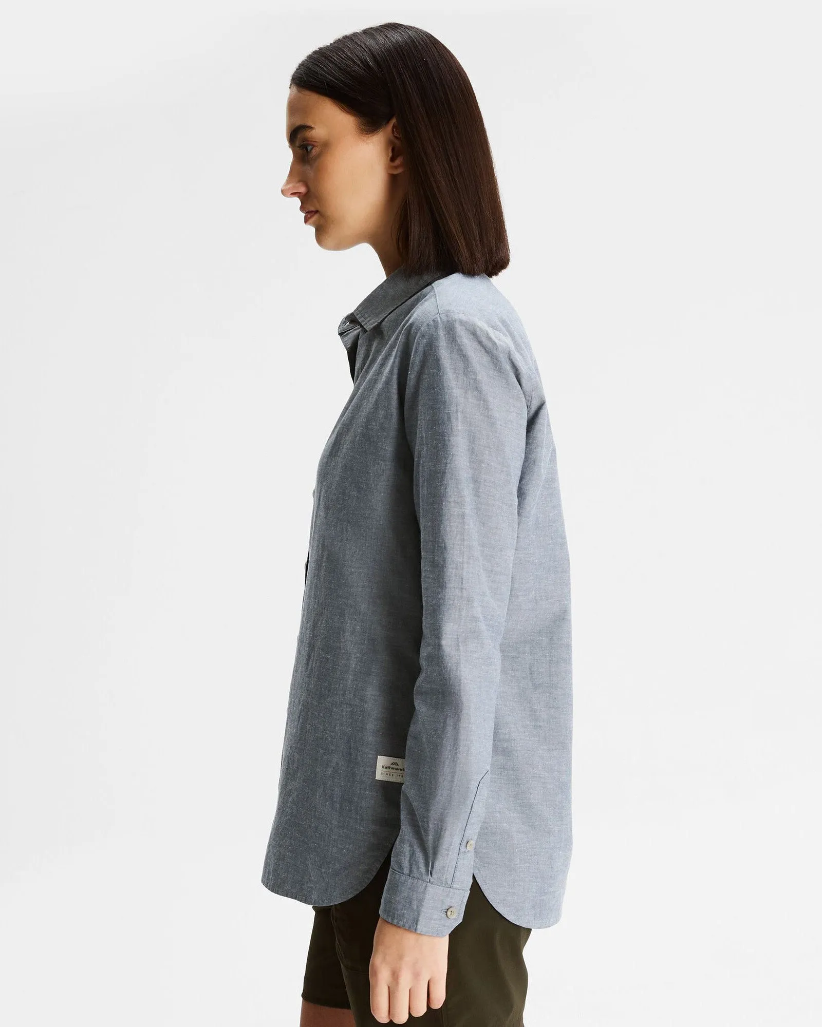 Women's Flaxton LT Long Sleeve Shirt - Chambray Blue